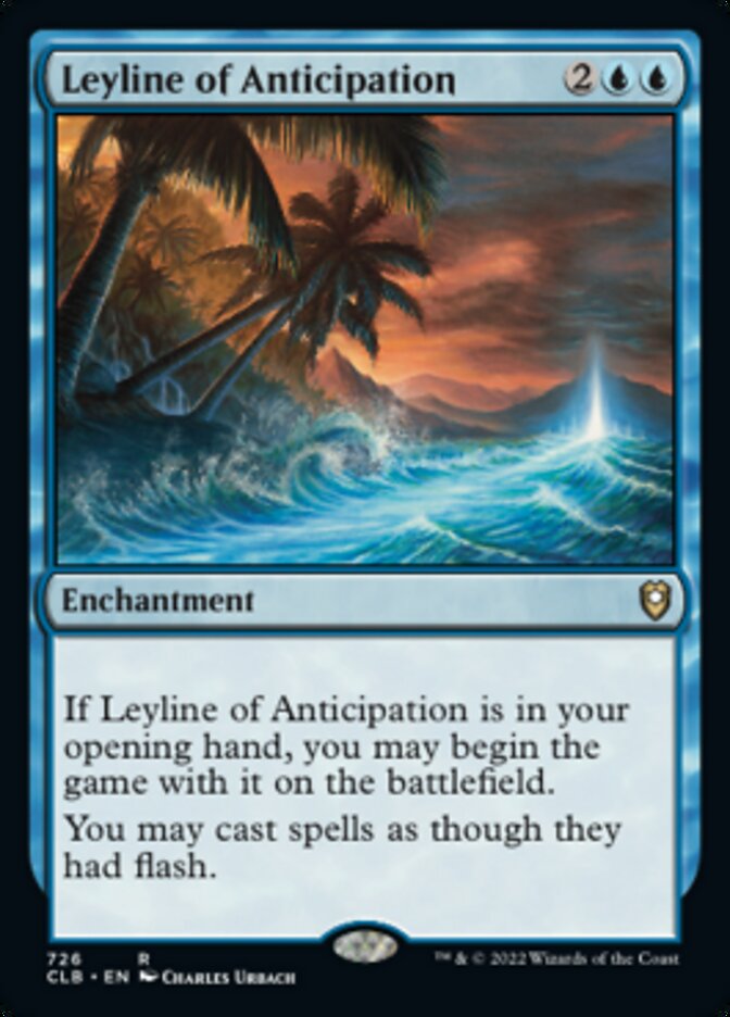 Leyline of Anticipation [Commander Legends: Battle for Baldur's Gate] | Dragon's Lair Comics and Fantasy Houston TX