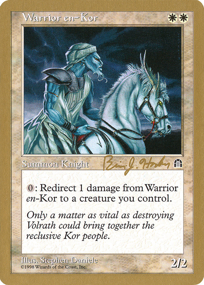 Warrior en-Kor (Brian Hacker) [World Championship Decks 1998] | Dragon's Lair Comics and Fantasy Houston TX