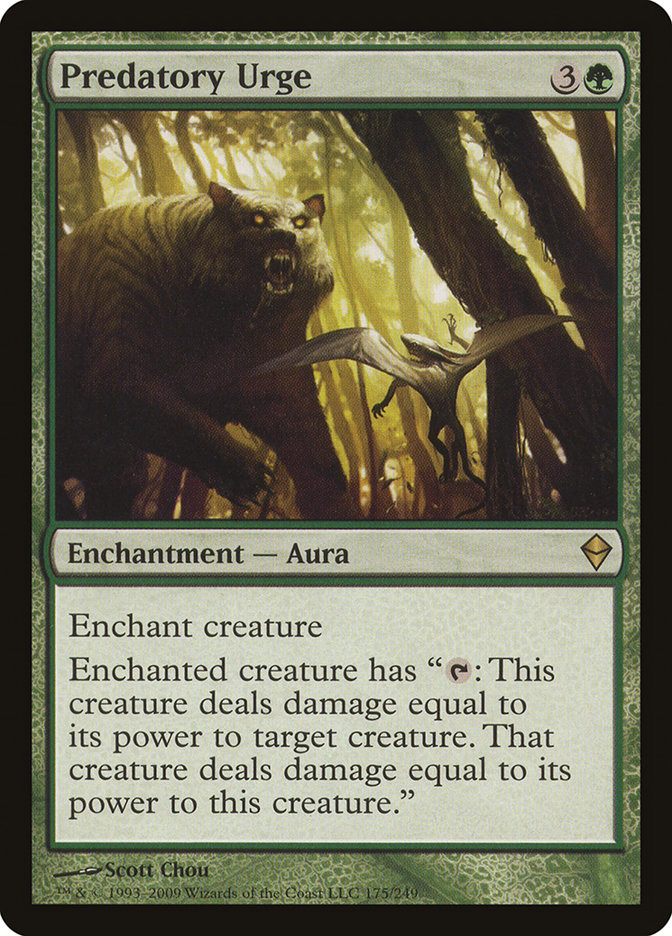Predatory Urge [Zendikar] | Dragon's Lair Comics and Fantasy Houston TX
