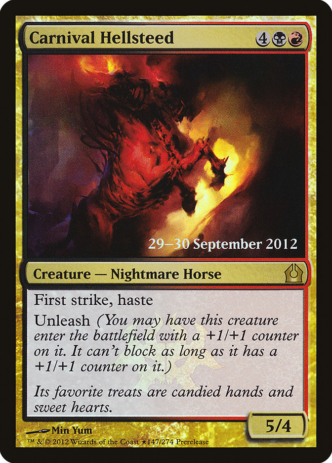 Carnival Hellsteed [Return to Ravnica Prerelease Promos] | Dragon's Lair Comics and Fantasy Houston TX