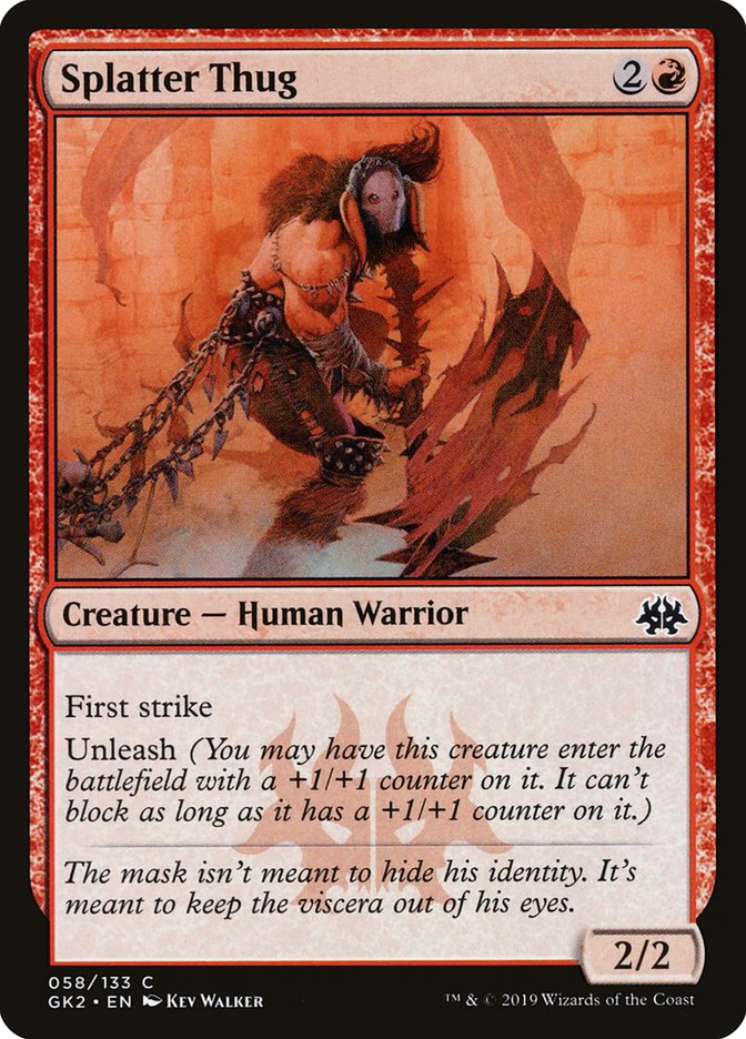 Splatter Thug [Ravnica Allegiance Guild Kit] | Dragon's Lair Comics and Fantasy Houston TX