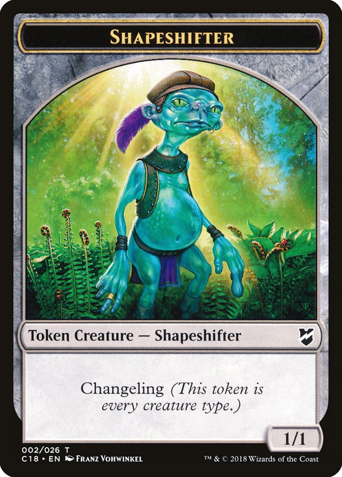 Shapeshifter Token [Commander 2018 Tokens] | Dragon's Lair Comics and Fantasy Houston TX