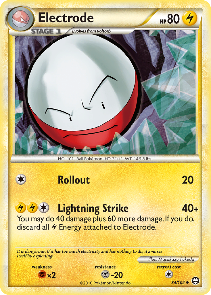 Electrode (34/102) [HeartGold & SoulSilver: Triumphant] | Dragon's Lair Comics and Fantasy Houston TX