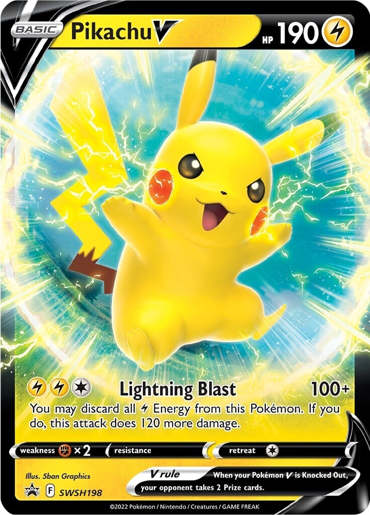 Pikachu V (SWSH198) [Sword & Shield: Black Star Promos] | Odin's Place