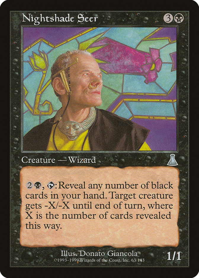 Nightshade Seer [Urza's Destiny] | Dragon's Lair Comics and Fantasy Houston TX