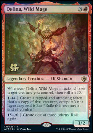 Delina, Wild Mage [Dungeons & Dragons: Adventures in the Forgotten Realms Prerelease Promos] | Dragon's Lair Comics and Fantasy Houston TX