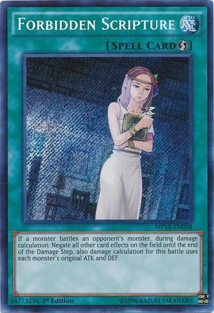 Forbidden Scripture [MP15-EN038] Secret Rare | Dragon's Lair Comics and Fantasy Houston TX