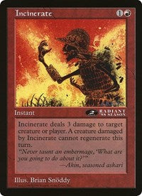 Incinerate (Oversized) [Oversize Cards] | Dragon's Lair Comics and Fantasy Houston TX