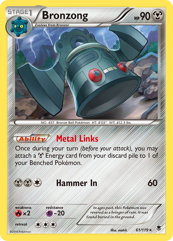 Bronzong (61/119) [XY: Phantom Forces] | Dragon's Lair Comics and Fantasy Houston TX