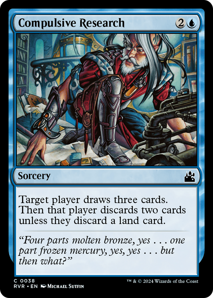 Compulsive Research [Ravnica Remastered] | Dragon's Lair Comics and Fantasy Houston TX