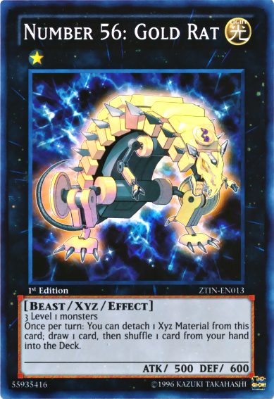 Number 56: Gold Rat [ZTIN-EN013] Super Rare | Dragon's Lair Comics and Fantasy Houston TX