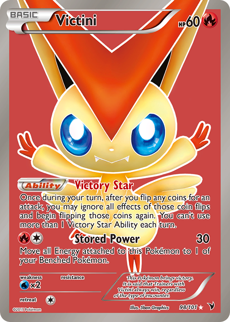 Victini (98/101) [Black & White: Noble Victories] | Dragon's Lair Comics and Fantasy Houston TX