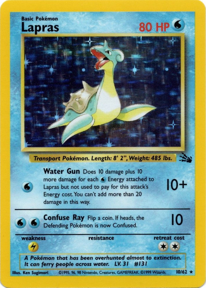 Lapras (10/62) [Fossil Unlimited] | Dragon's Lair Comics and Fantasy Houston TX