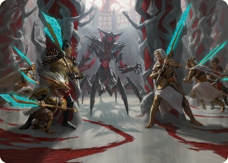 Goldwardens' Gambit Art Card [Phyrexia: All Will Be One Art Series] | Dragon's Lair Comics and Fantasy Houston TX