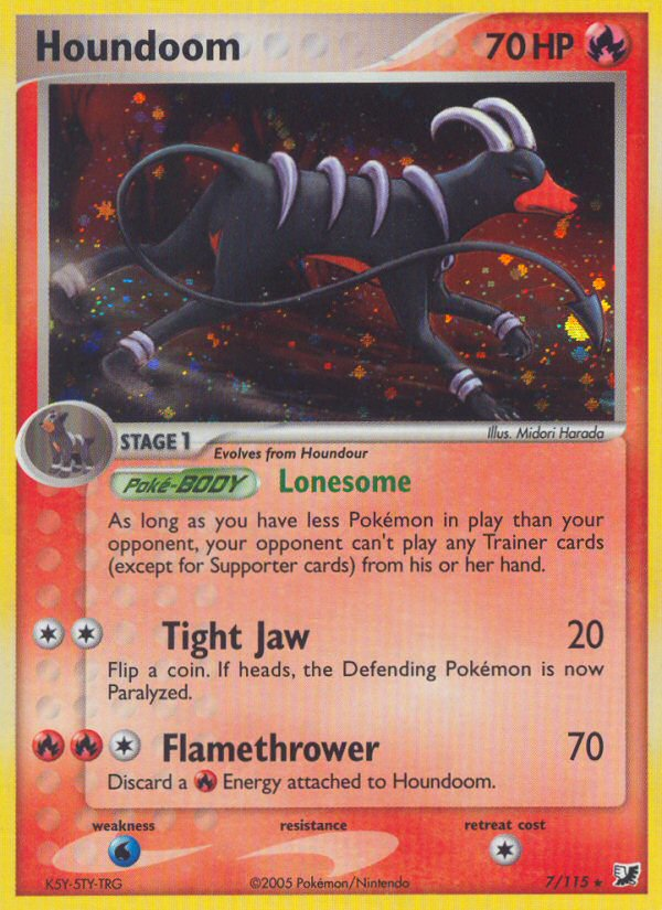 Houndoom (7/115) [EX: Unseen Forces] | Dragon's Lair Comics and Fantasy Houston TX