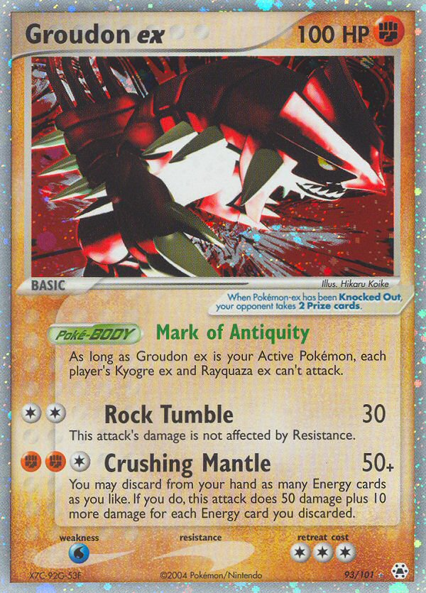 Groudon ex (93/101) [EX: Hidden Legends] | Dragon's Lair Comics and Fantasy Houston TX