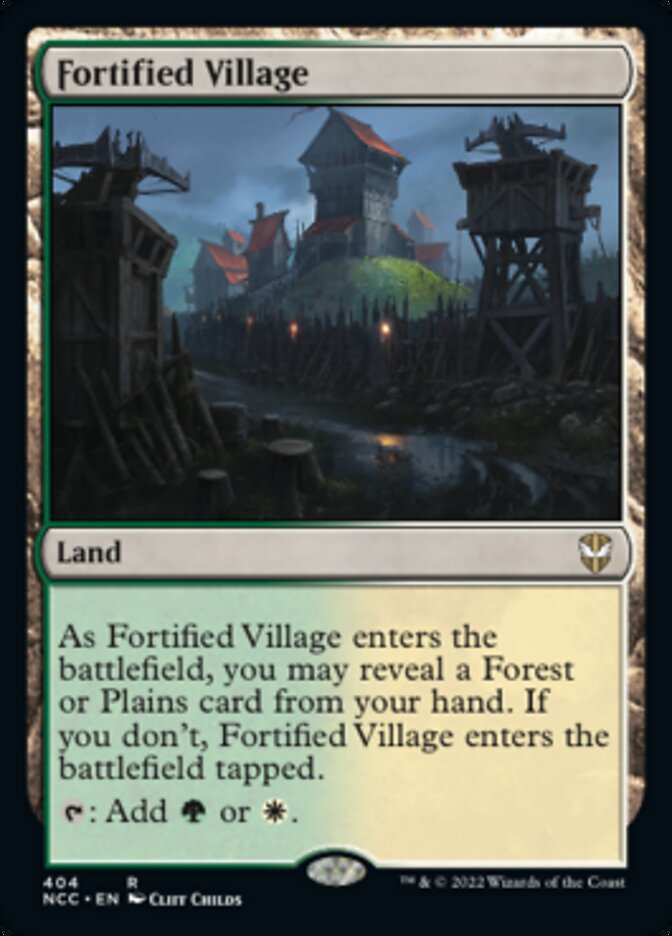 Fortified Village [Streets of New Capenna Commander] | Dragon's Lair Comics and Fantasy Houston TX