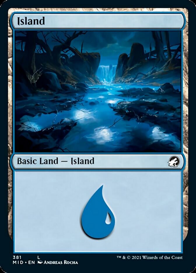 Island (381) [Innistrad: Midnight Hunt] | Dragon's Lair Comics and Fantasy Houston TX