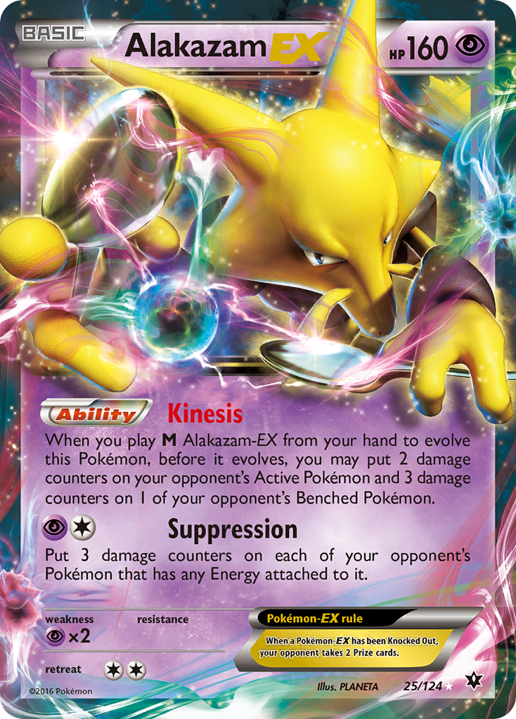 Alakazam EX (25/124) [XY: Fates Collide] | Dragon's Lair Comics and Fantasy Houston TX