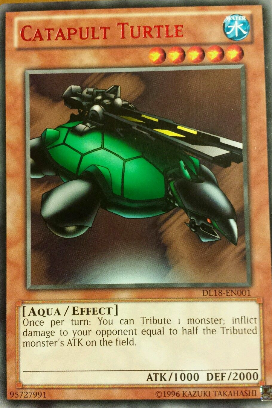 Catapult Turtle (Red) [DL18-EN001] Rare | Dragon's Lair Comics and Fantasy Houston TX