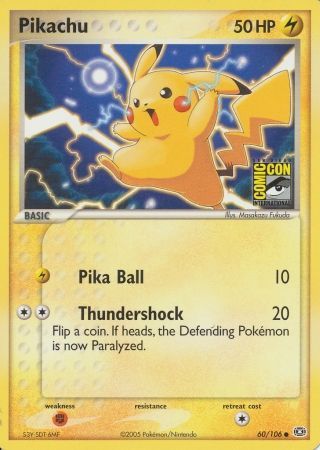 Pikachu (60/106) (2005 San Diego Comic Con) [Miscellaneous Cards] | Dragon's Lair Comics and Fantasy Houston TX