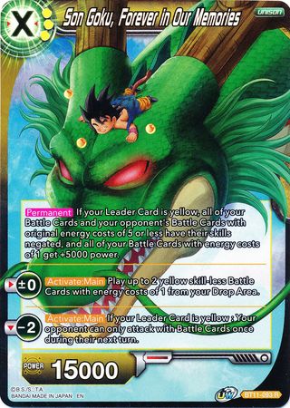 Son Goku, Forever in Our Memories (BT11-093) [Vermilion Bloodline 2nd Edition] | Dragon's Lair Comics and Fantasy Houston TX