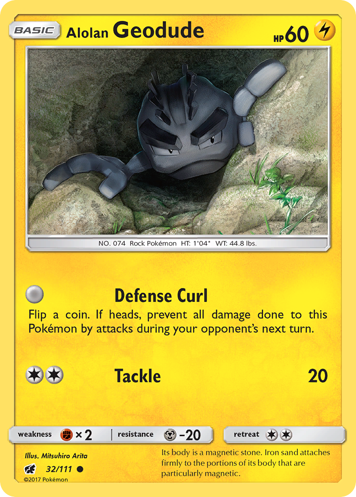 Alolan Geodude (32/111) [Sun & Moon: Crimson Invasion] | Dragon's Lair Comics and Fantasy Houston TX