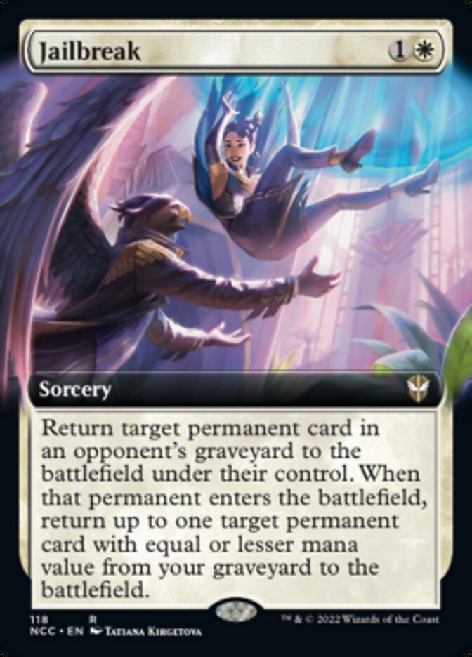 Jailbreak (Extended Art) [Streets of New Capenna Commander] | Dragon's Lair Comics and Fantasy Houston TX