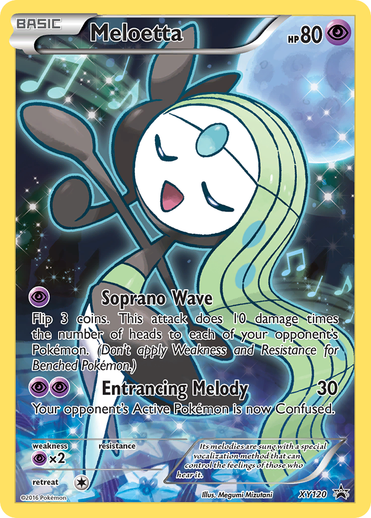 Meloetta (XY120) [XY: Black Star Promos] | Dragon's Lair Comics and Fantasy Houston TX