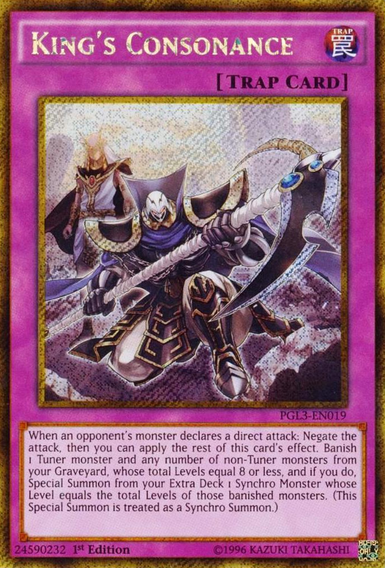 King's Consonance [PGL3-EN019] Gold Secret Rare | Dragon's Lair Comics and Fantasy Houston TX