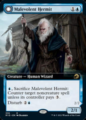 Malevolent Hermit // Benevolent Geist (Extended Art) [Innistrad: Midnight Hunt] | Dragon's Lair Comics and Fantasy Houston TX