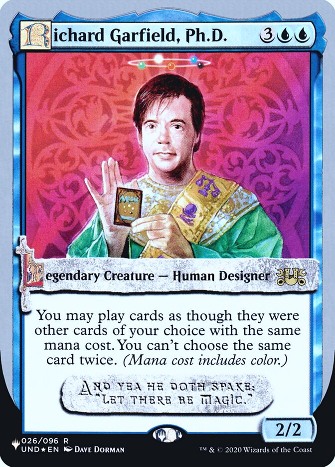 Richard Garfield, Ph.D. (Unfinity Foil Edition) [The List] | Dragon's Lair Comics and Fantasy Houston TX