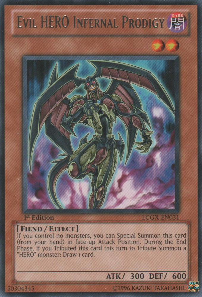 Evil HERO Infernal Prodigy [LCGX-EN031] Rare | Dragon's Lair Comics and Fantasy Houston TX