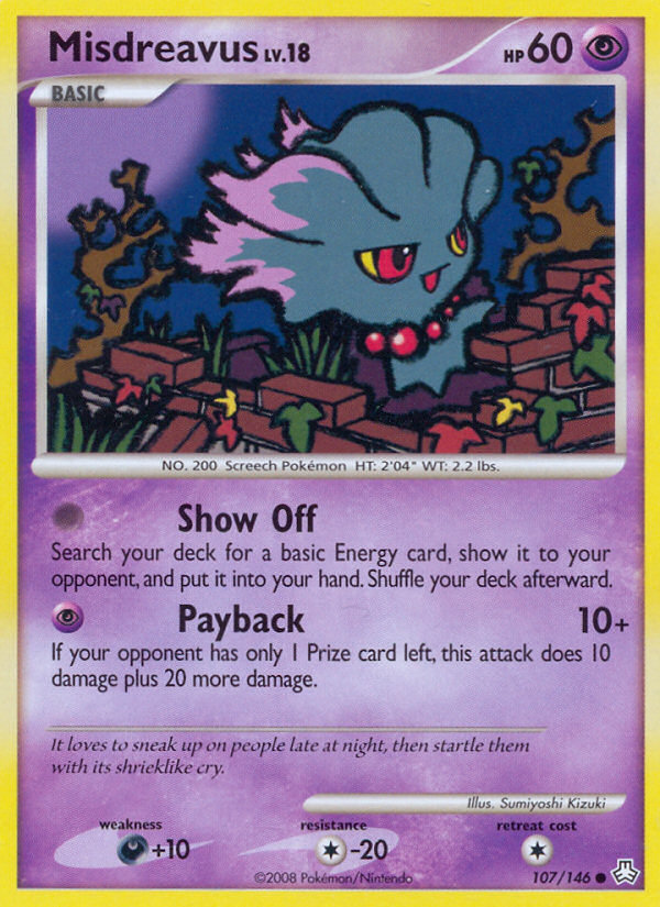 Misdreavus (107/146) [Diamond & Pearl: Legends Awakened] | Dragon's Lair Comics and Fantasy Houston TX