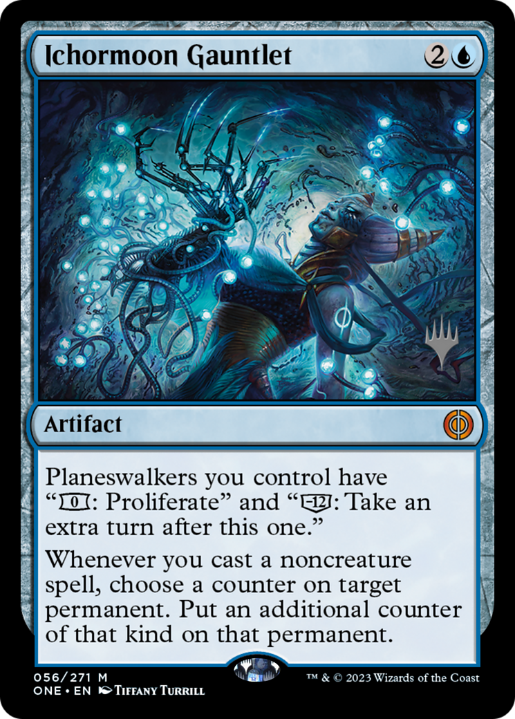 Ichormoon Gauntlet (Promo Pack) [Phyrexia: All Will Be One Promos] | Dragon's Lair Comics and Fantasy Houston TX