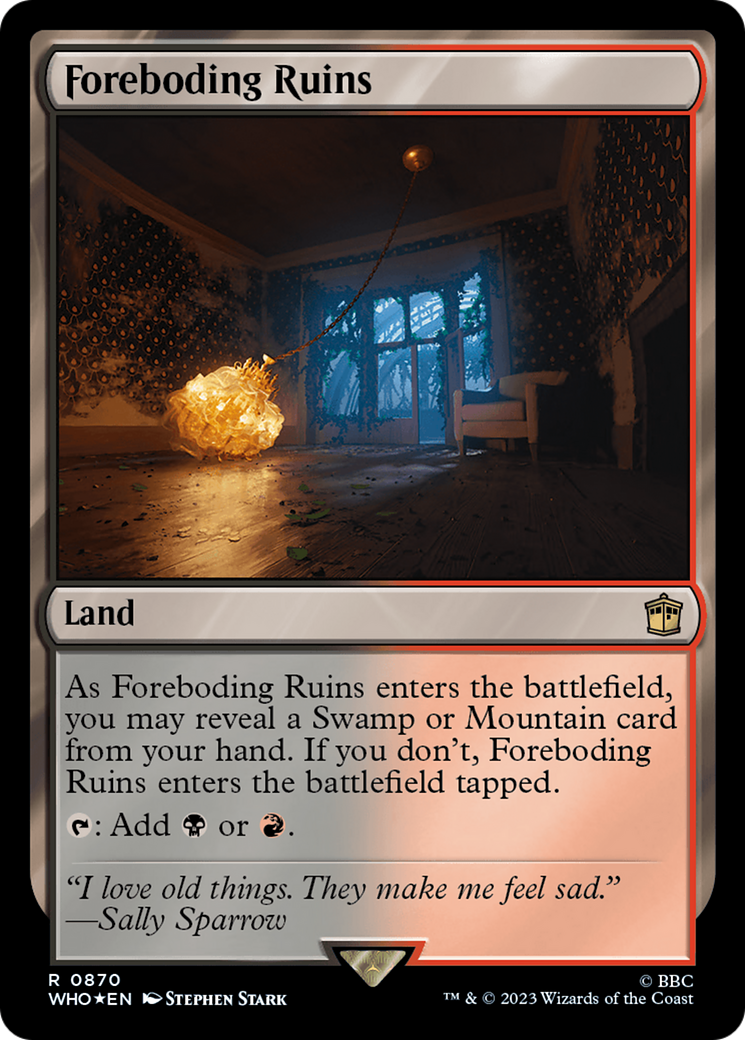 Foreboding Ruins (Surge Foil) [Doctor Who] | Dragon's Lair Comics and Fantasy Houston TX