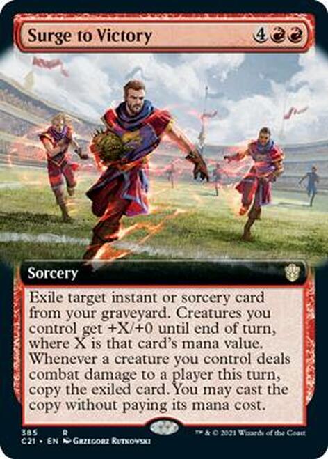 Surge to Victory (Extended Art) [Commander 2021] | Dragon's Lair Comics and Fantasy Houston TX