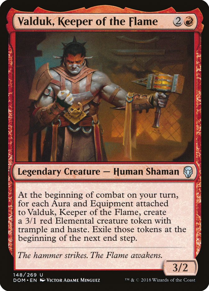 Valduk, Keeper of the Flame [Dominaria] | Dragon's Lair Comics and Fantasy Houston TX