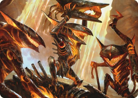 Gleeful Demolition Art Card [Phyrexia: All Will Be One Art Series] | Dragon's Lair Comics and Fantasy Houston TX