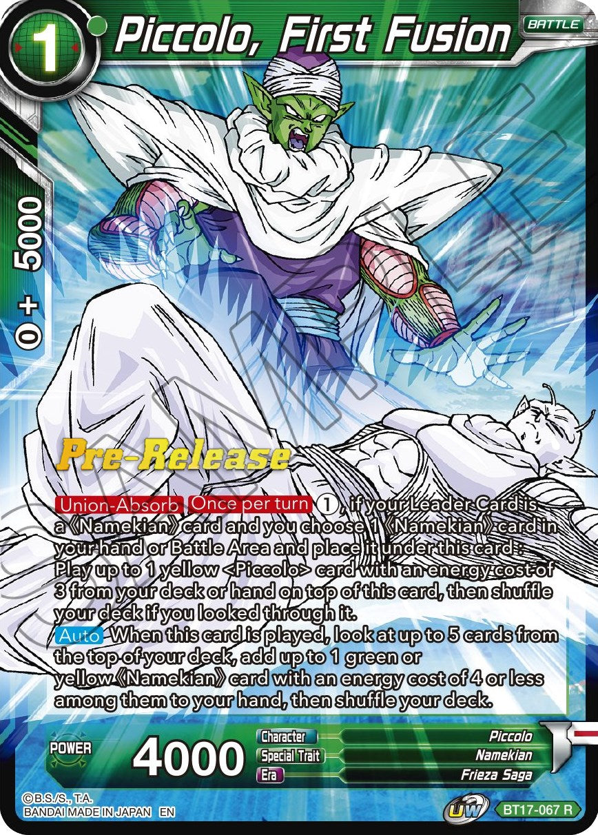 Piccolo, First Fusion (BT17-067) [Ultimate Squad Prerelease Promos] | Dragon's Lair Comics and Fantasy Houston TX