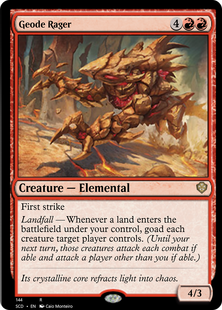 Geode Rager [Starter Commander Decks] | Dragon's Lair Comics and Fantasy Houston TX