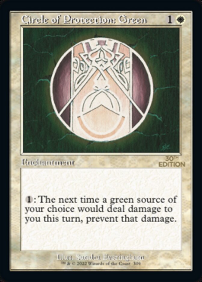 Circle of Protection: Green (Retro) [30th Anniversary Edition] | Dragon's Lair Comics and Fantasy Houston TX