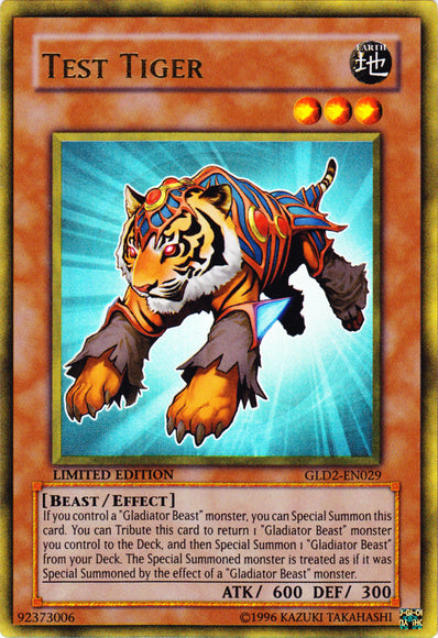 Test Tiger [GLD2-EN029] Ultra Rare | Dragon's Lair Comics and Fantasy Houston TX