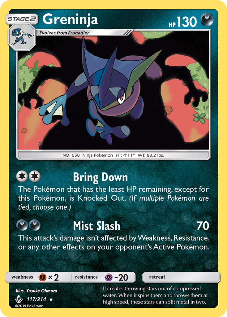 Greninja (117/214) [Sun & Moon: Unbroken Bonds] | Dragon's Lair Comics and Fantasy Houston TX