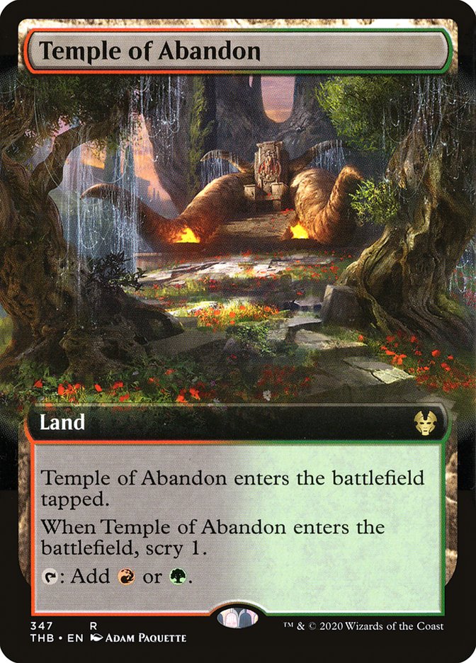 Temple of Abandon (Extended Art) [Theros Beyond Death] | Dragon's Lair Comics and Fantasy Houston TX