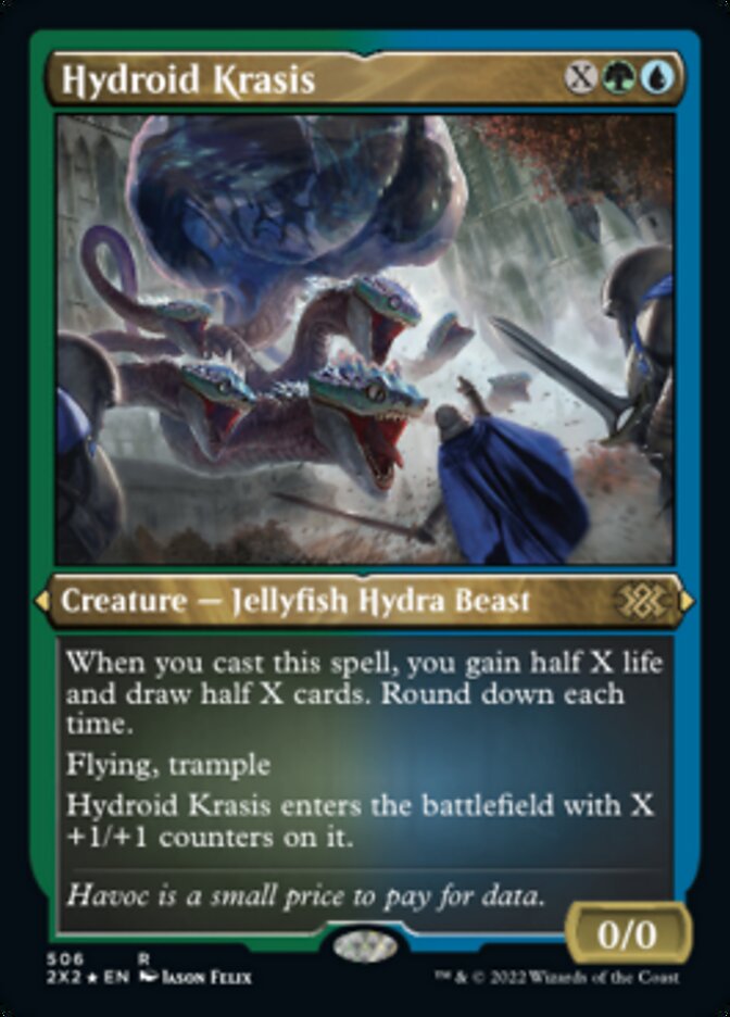 Hydroid Krasis (Foil Etched) [Double Masters 2022] | Dragon's Lair Comics and Fantasy Houston TX