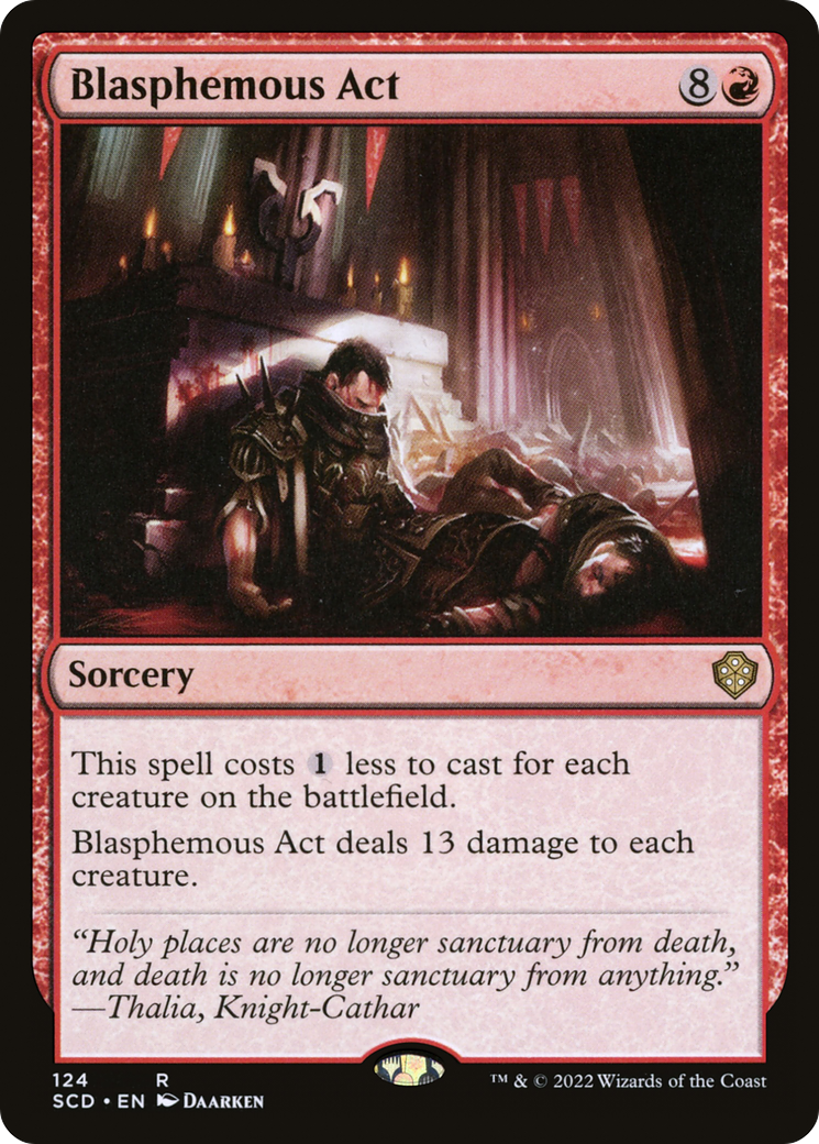 Blasphemous Act [Starter Commander Decks] | Dragon's Lair Comics and Fantasy Houston TX