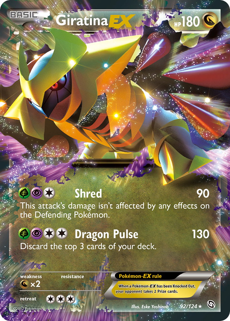 Giratina EX (92/124) [Black & White: Dragons Exalted] | Dragon's Lair Comics and Fantasy Houston TX