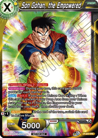 Son Gohan, the Empowered (P-377) [Promotion Cards] | Dragon's Lair Comics and Fantasy Houston TX