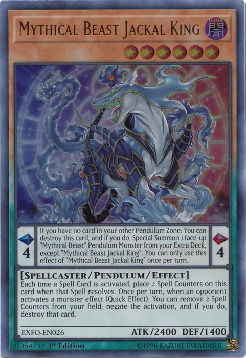 Mythical Beast Jackal King [EXFO-EN026] Ultra Rare | Dragon's Lair Comics and Fantasy Houston TX
